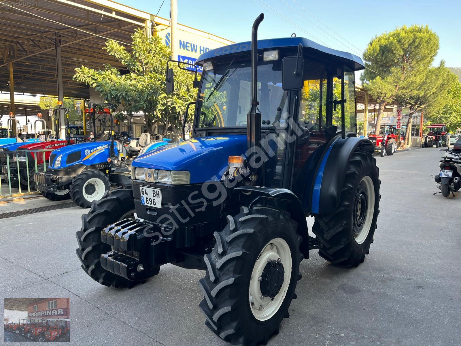 2007, NEW HOLLAND TT 55, ÇEKER, KABİNLİ, ORTADAN VİTES