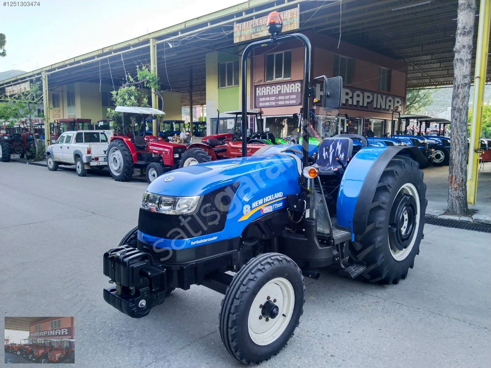 2019, NEW HOLLAND TT 55 BAHÇE, 4 LASTİK YENİ