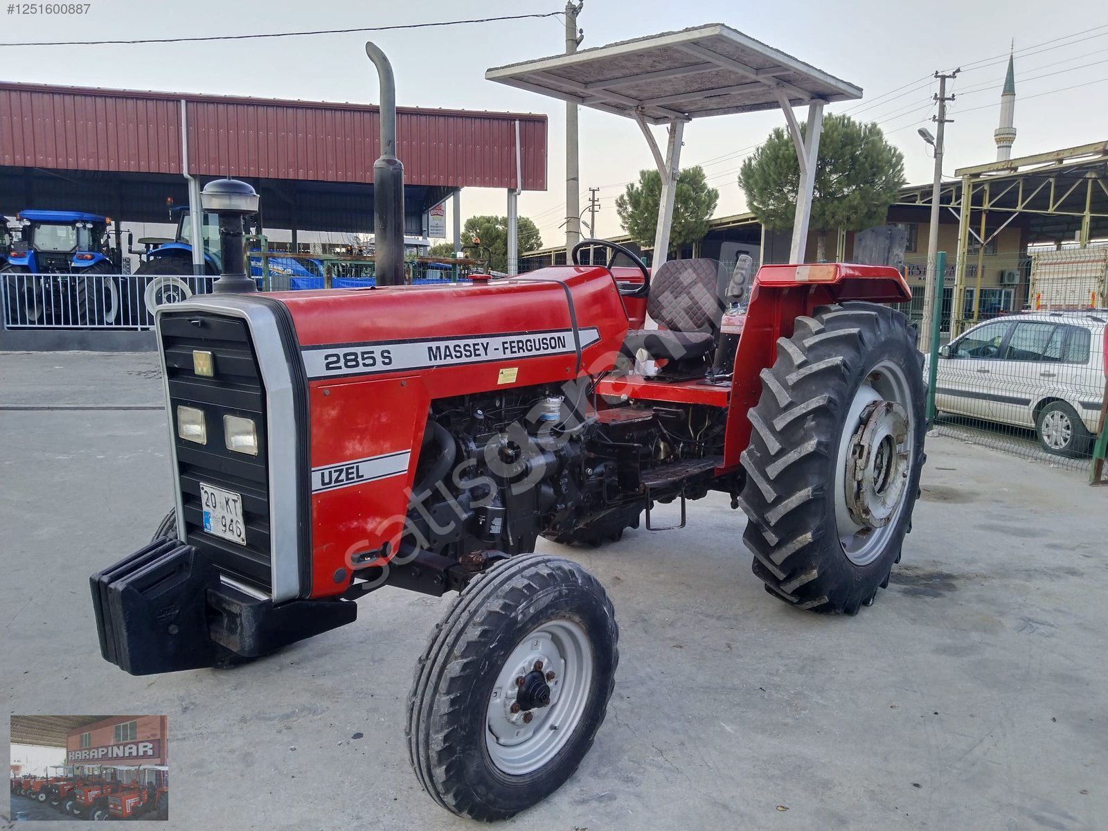 2000, MASSEY FERGUSON 285s, ARA GÖVDELİ, SINIF MAKİNA