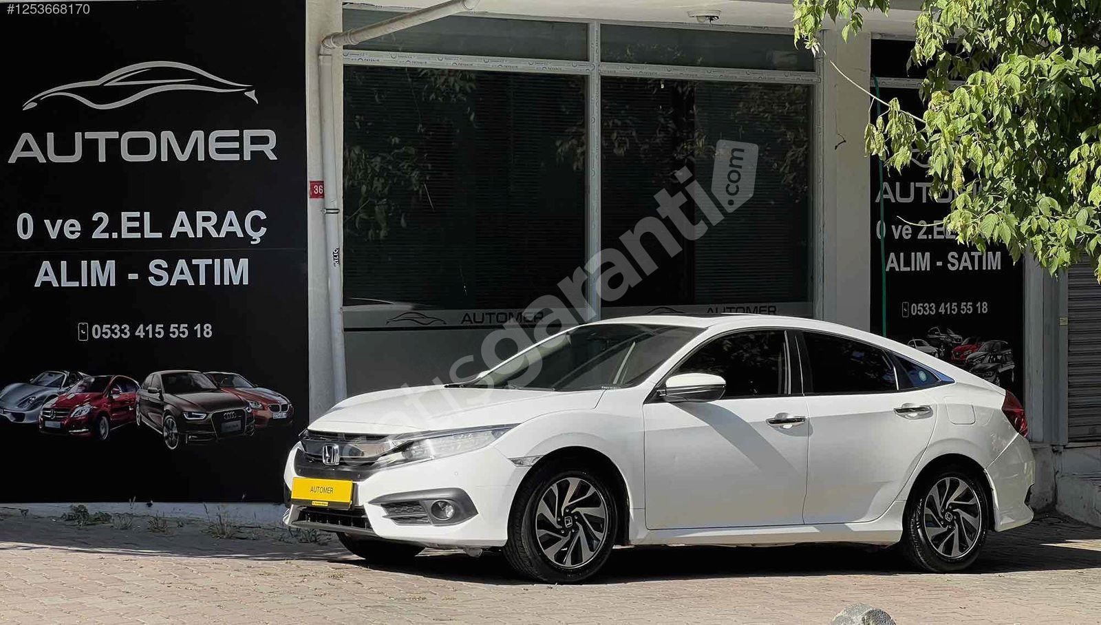 AUTOMER// 2016 CIVIC ECO EXECUTIVE DERİ KOLTUK K.KART TAKSİT