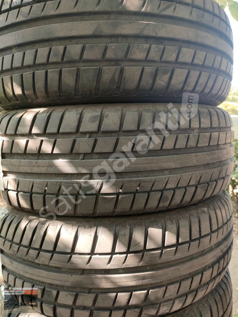205/60R16 92H KORMORAN YAZLIK ÇIKMA LASTİK TAKIM.