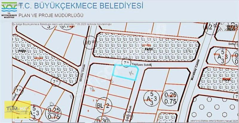 Büyükçekmece Celaliyede 2 Kat İmarlı ARSA