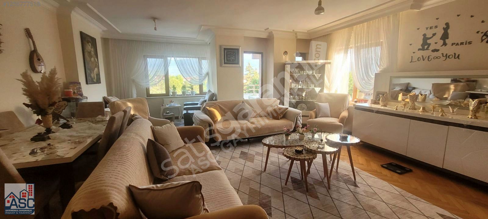ASC'DEN BOLU MERKEZ ANITPARK'TA SATILIK 3+1 DAİRE