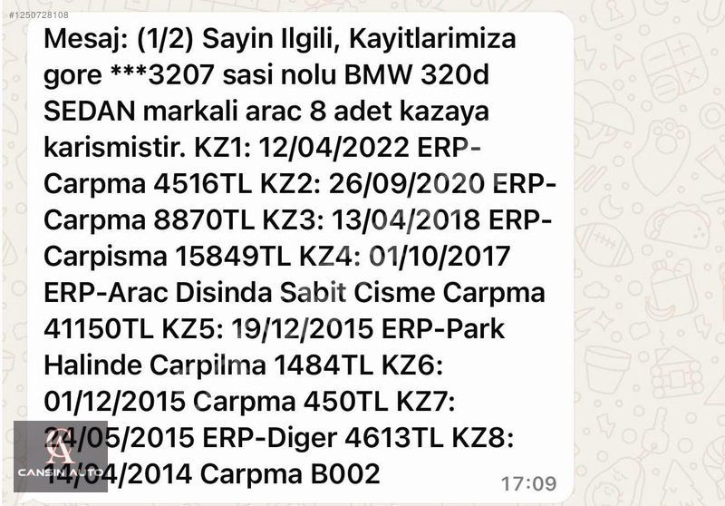2013 MODEL 320D SUNROOF M DİREKSIYON DIŞ M AĞIR H.YOK