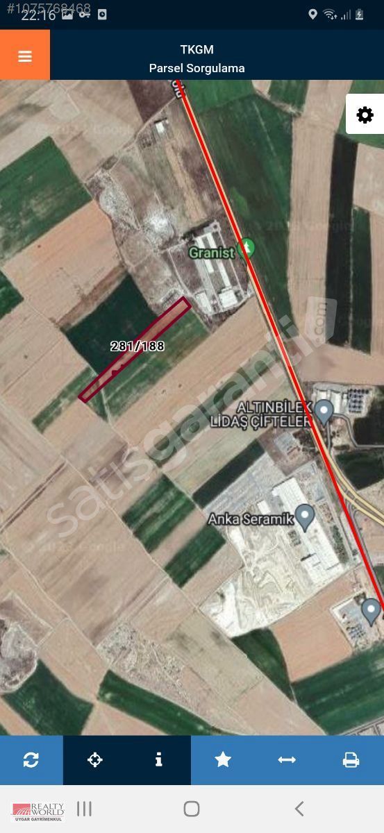 RW UYGAR 'DAN SANAYİ İMAR PLANINDA YATIRIMLIK ARAZİ