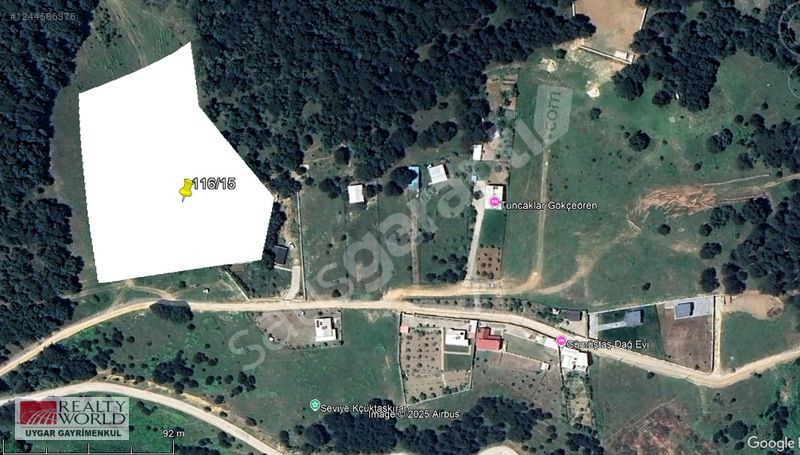 RW UYGAR MEHMET ENGİNDEN OSMANGAZİ GÖKÇEÖRENDE SATILIK 9457 M2