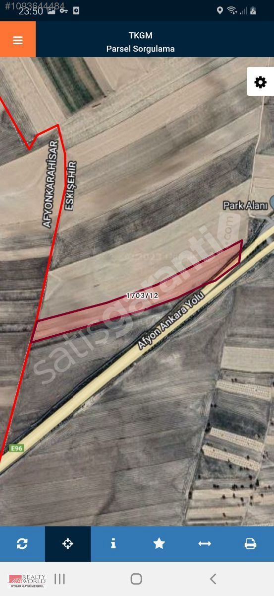 RW UYGAR 'DAN ANKARA AFYON IZMIR YOLUNA CEPHE 28.538 M2