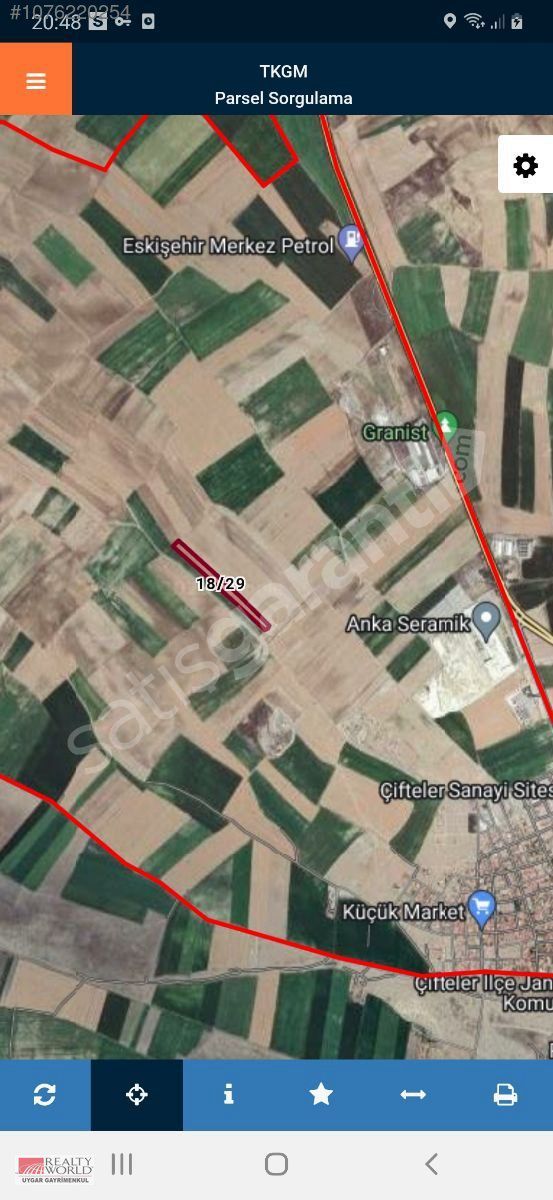 RW UYGAR 'DAN ÇİFTELER SANAYIYE YAKIN 25.287 M2