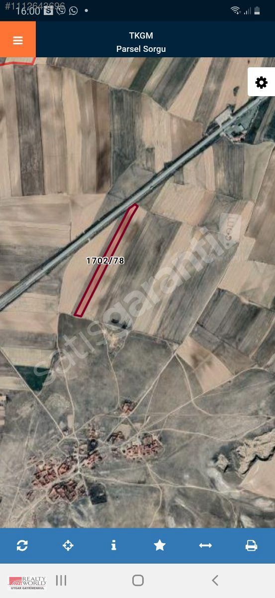 RW UYGAR 'DAN ANKARA YOLUNA CEPHE 21.514 M2