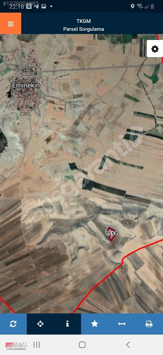 RW UYGAR 'DAN YENI YAPILACAK ANKARA IZMIR OTOBANINA YAKIN TARLA