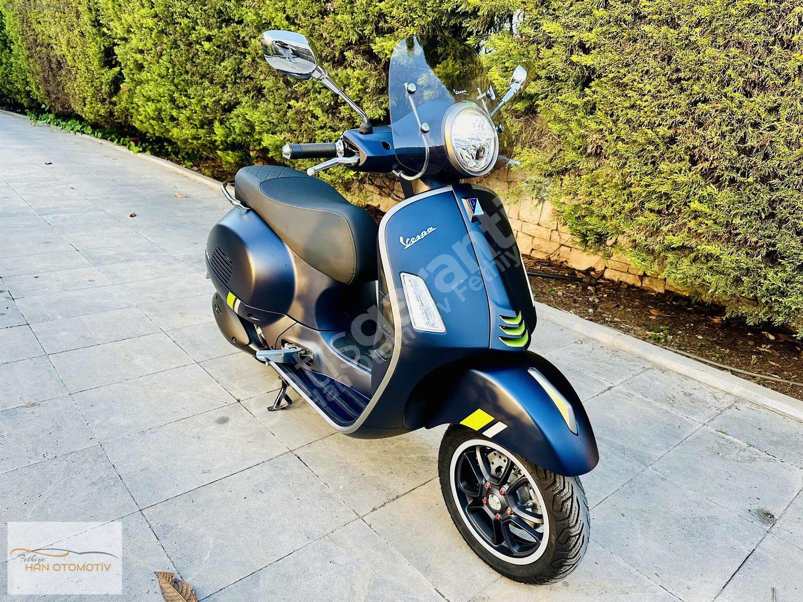 Han Oto'dan 2023 Vespa GTS300 Supertech Mat Mavi Ekranlı Hatasız