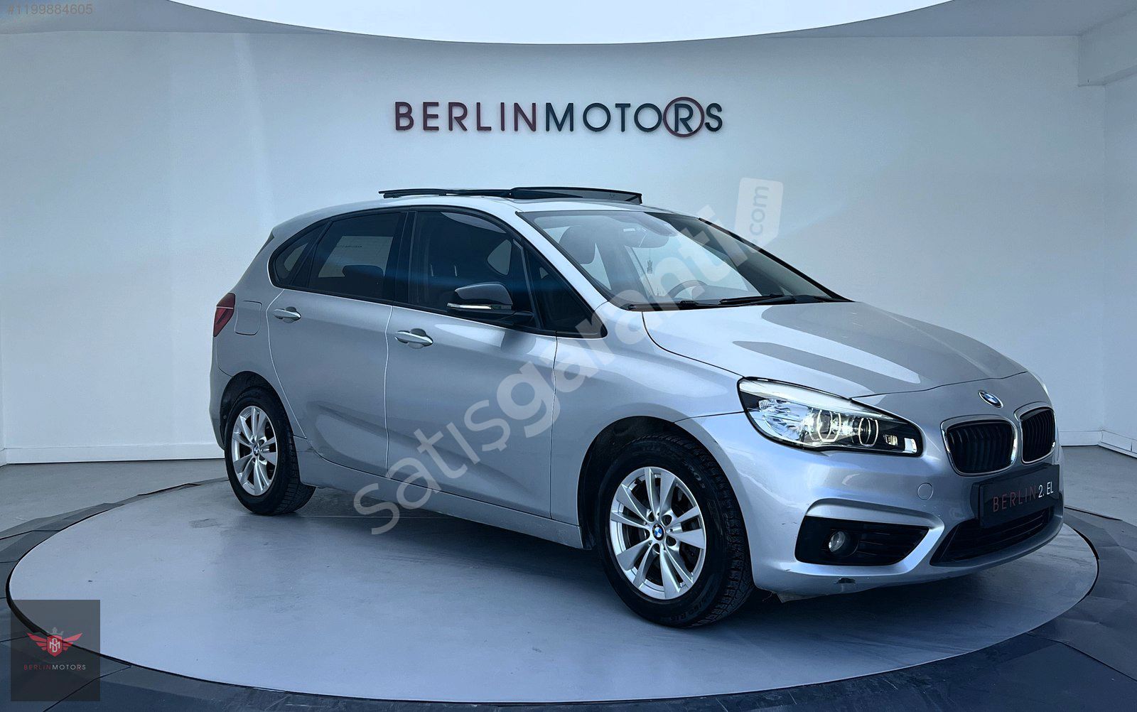 "Berlin Motors" 2014 BMW 218i ACTİVE TOURER-CAM TAVAN-GERİ GÖRÜŞ
