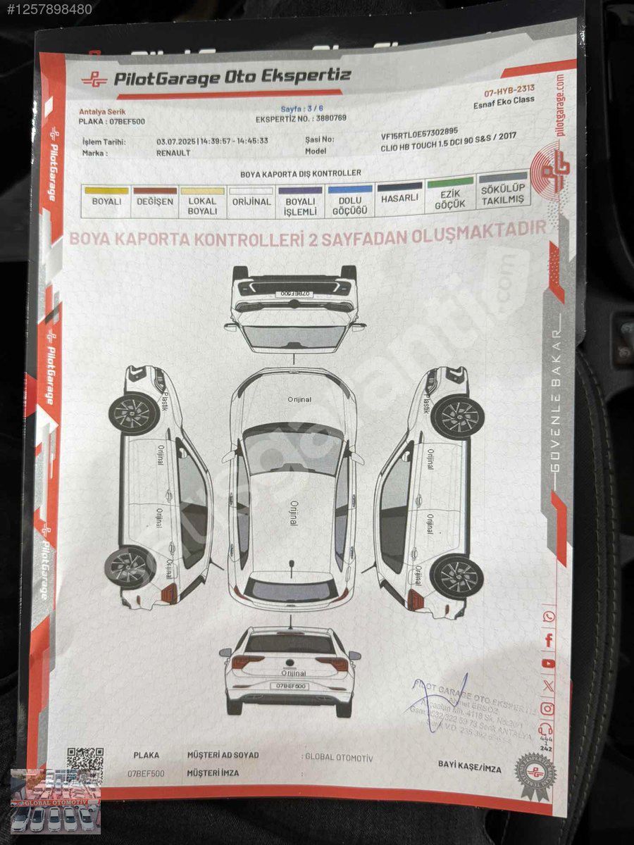 GLOBAL'DEN HATASIZ BOYASIZ 2017 CLIO TOUCH OTOMATİK VİTES