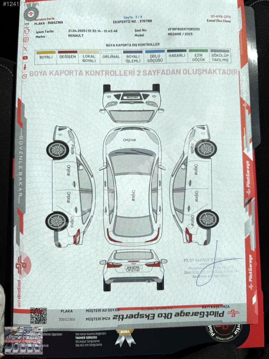 GLOBAL'DEN HATASIZ BOYASIZ 2023 MEGANE OTOMTK TESLA EKRN 40BİNKM