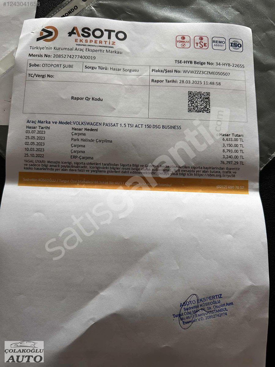 ÇOLAKOĞLUNDAN YENİ BAKIMLI PASSAT