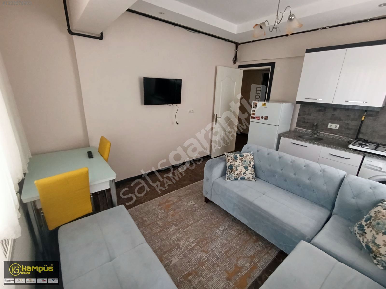KAMPÜS GAYRİMENKUL DEN SİTELER MAHALLESİNDE FUL EŞYALI 1+1 KİRLK