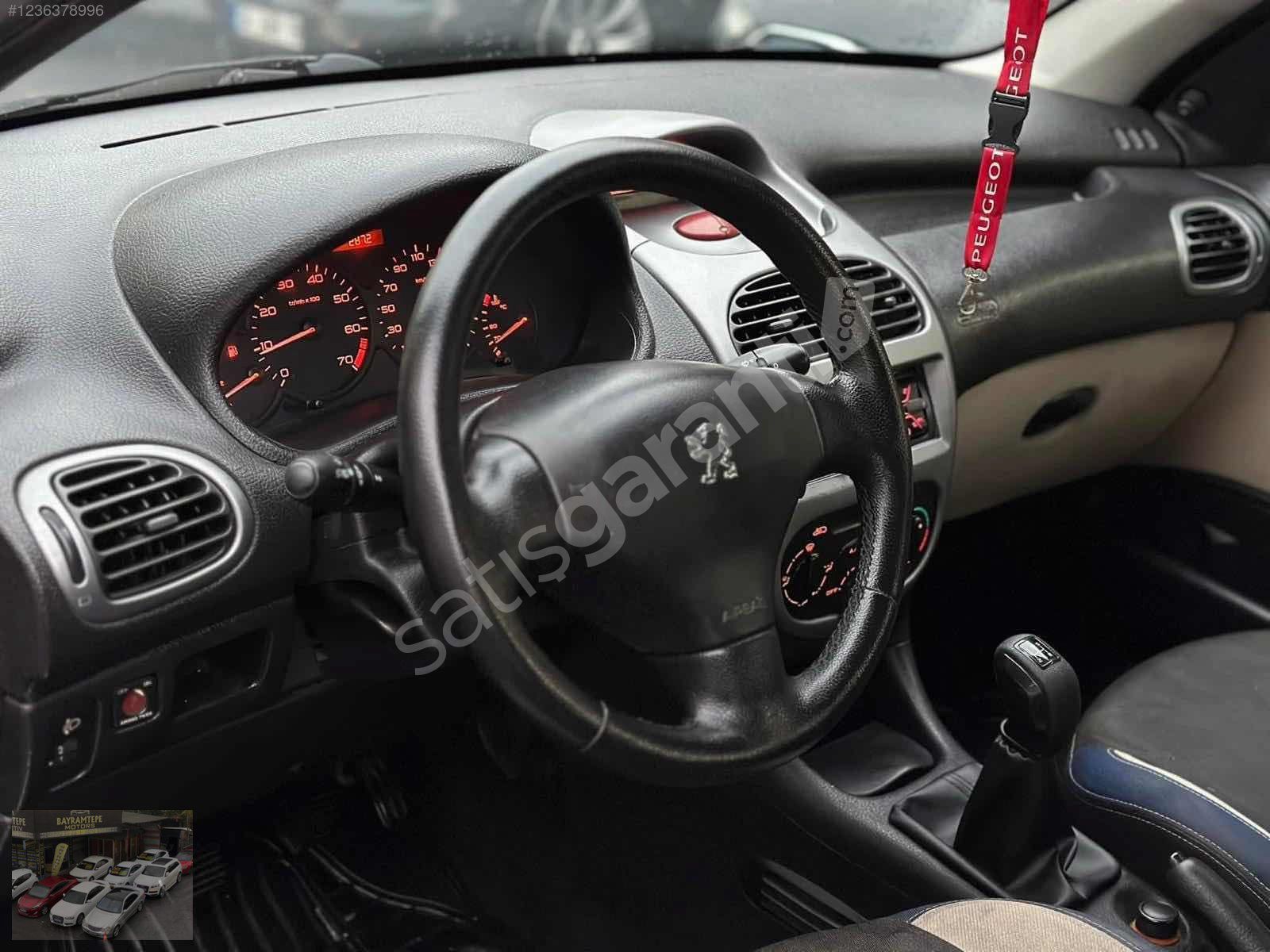 BAYRAMTEPE OTO DAN 2005 PEUGEOT 206 HASAR KAYITSIZ UYGUN FİYAT