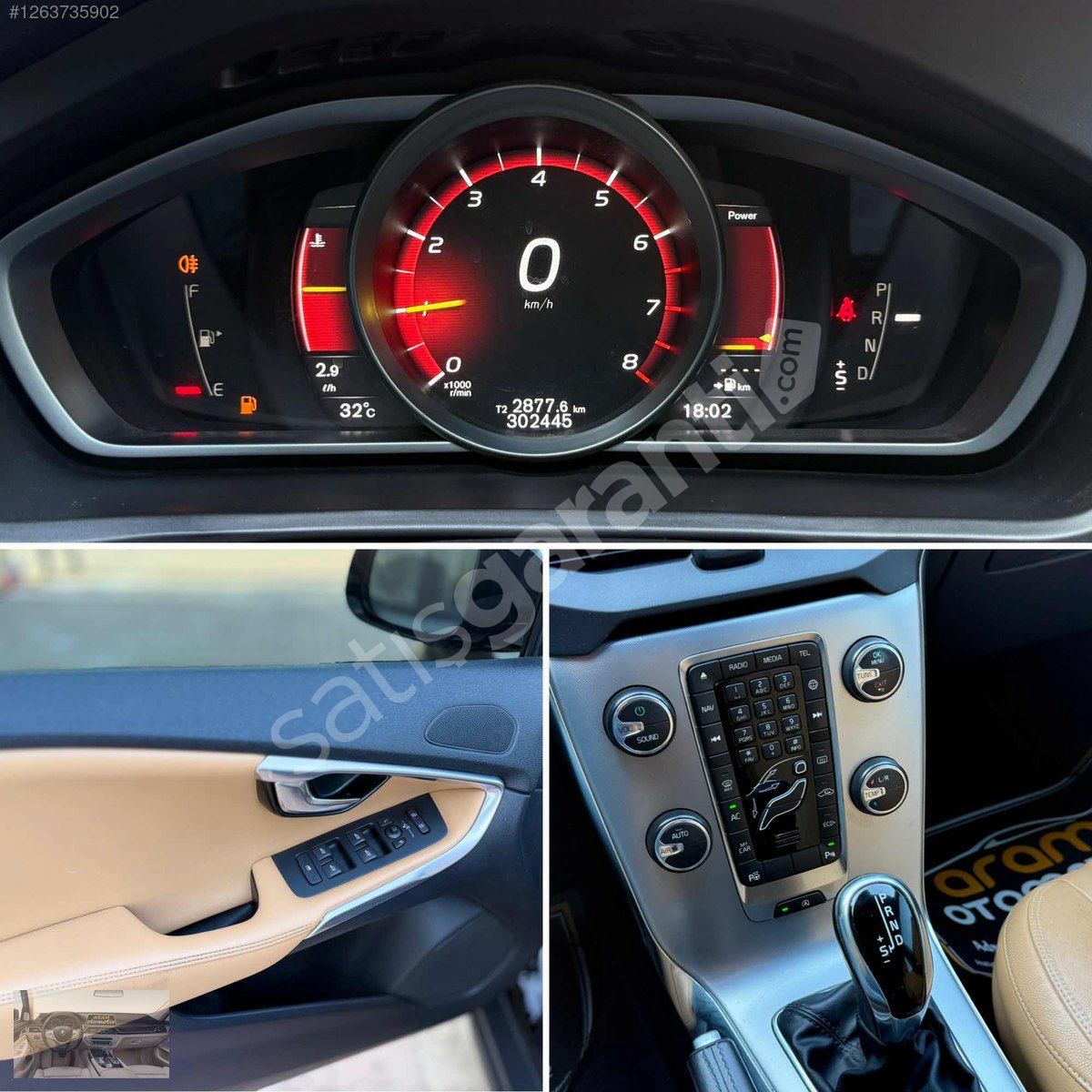 FIRSAT ARACI 2017 VOLVO V40 ADVANCE BOYASIZ SERVİS BAKIMLI