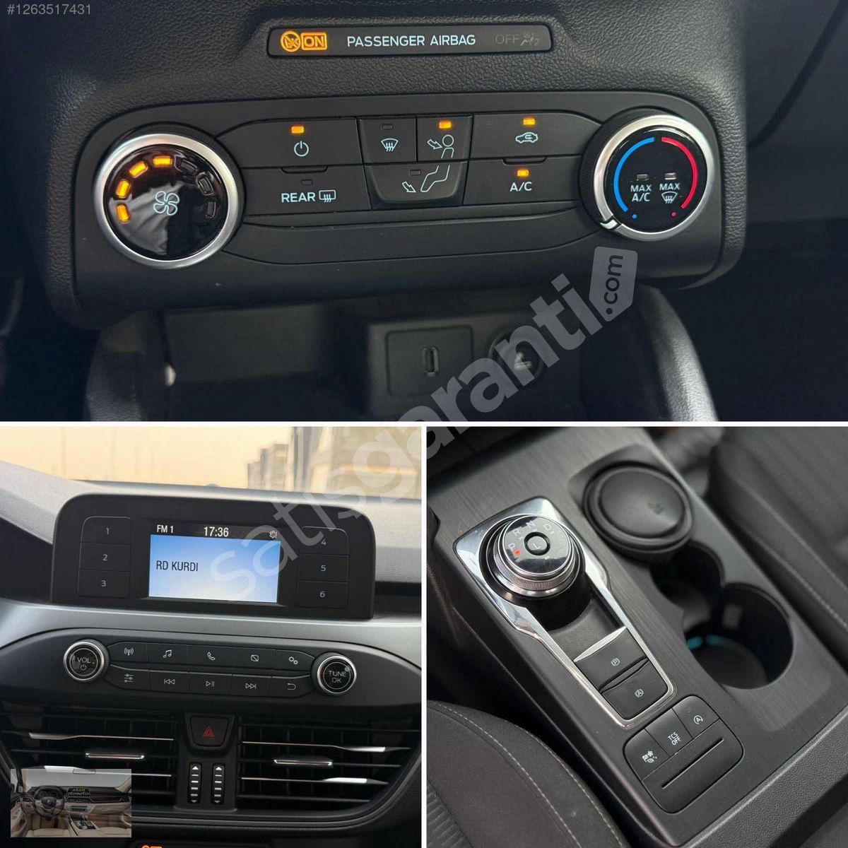 FIRSAT ARACI 2020 FORD FOCUS DİZEL OTOMATİK BOYASIZ FUL BAKIMLI