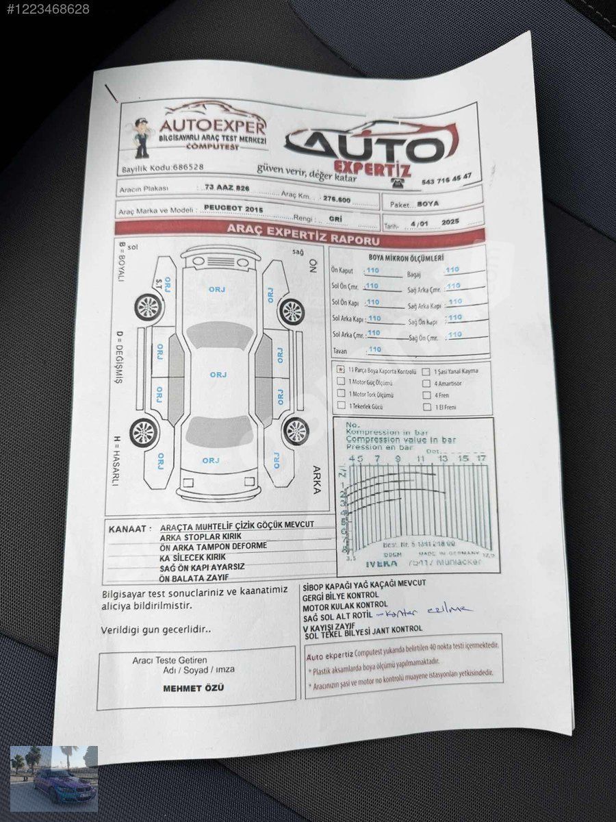 SATILIK 2015 peugeot partner