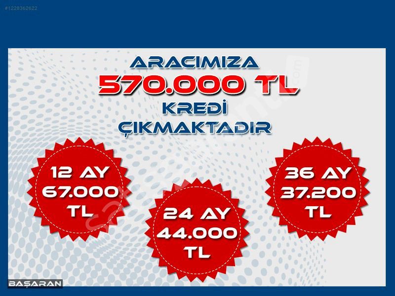 BAŞARAN'DAN 2022 FORD TRANSİT 15m3 %80i KREDİ İMKANI