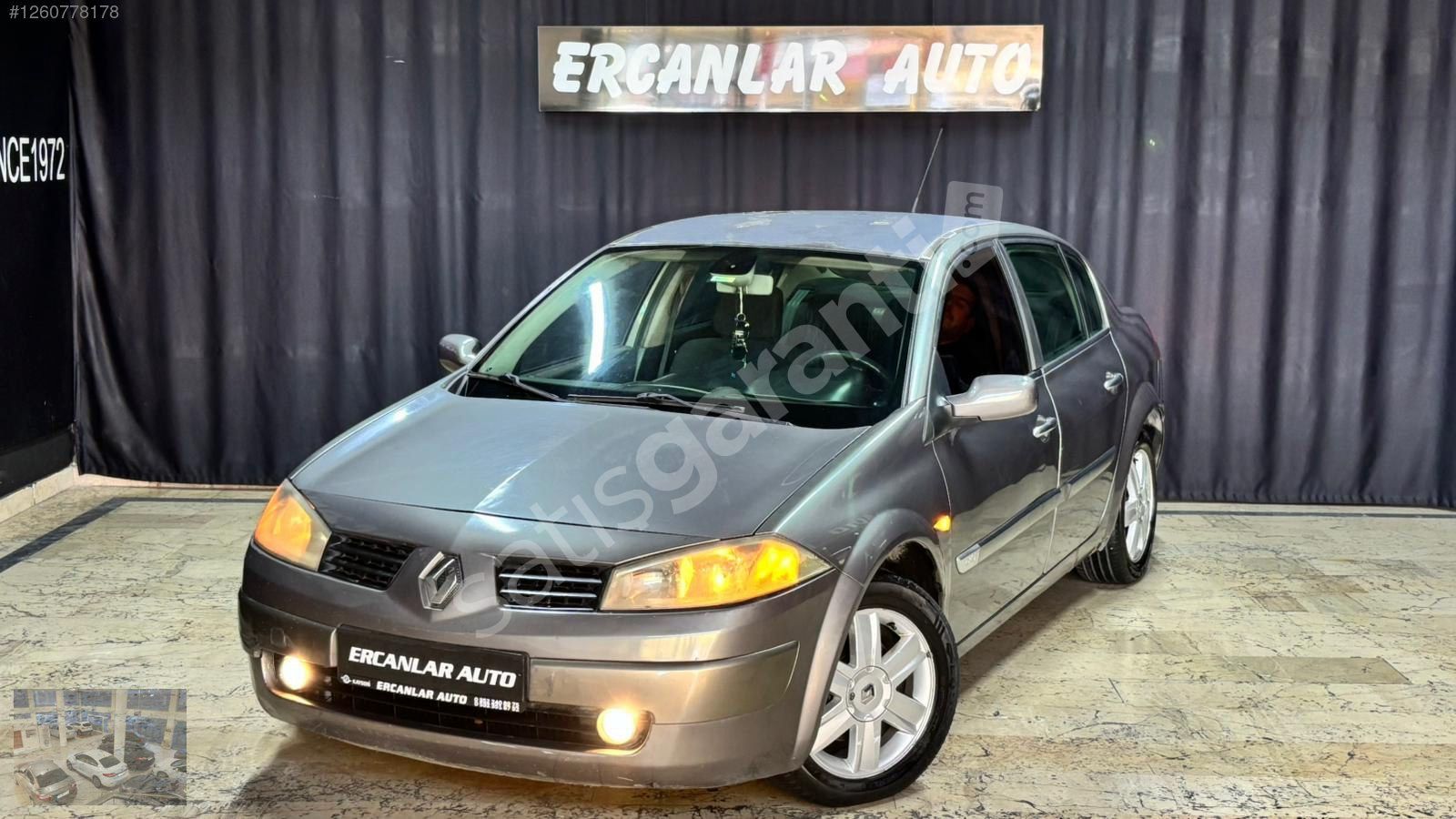 ERCANLAR AUTO,DAN+2005 MEGANE+1.5 DCI DYNAMIC PKT+SEDAN+ORJINAL
