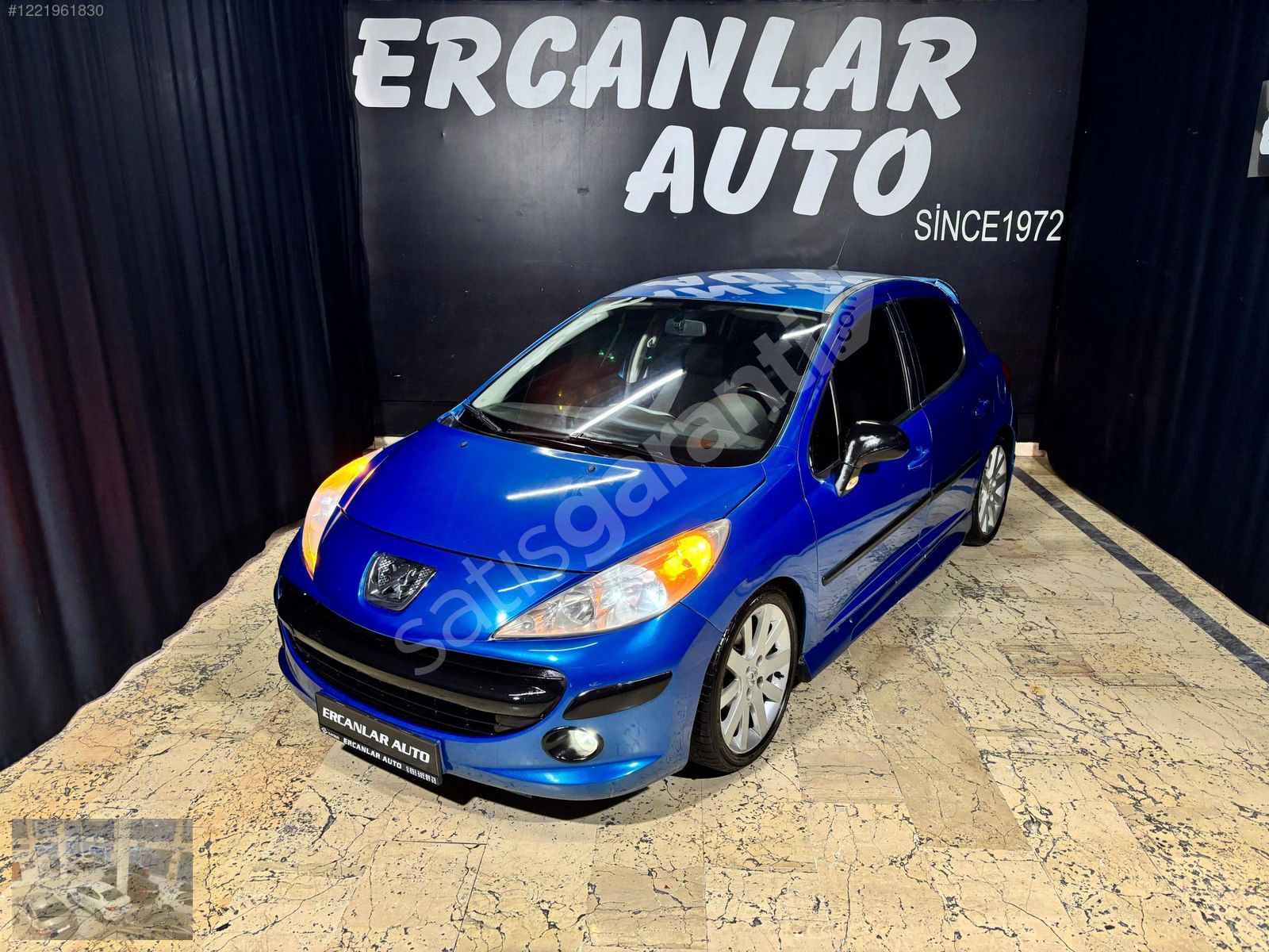 ERCANLAR AUTO,DAN 2007 PEJO 207 TRENDY PKT 1.4 16V 90 BG ORJNAL
