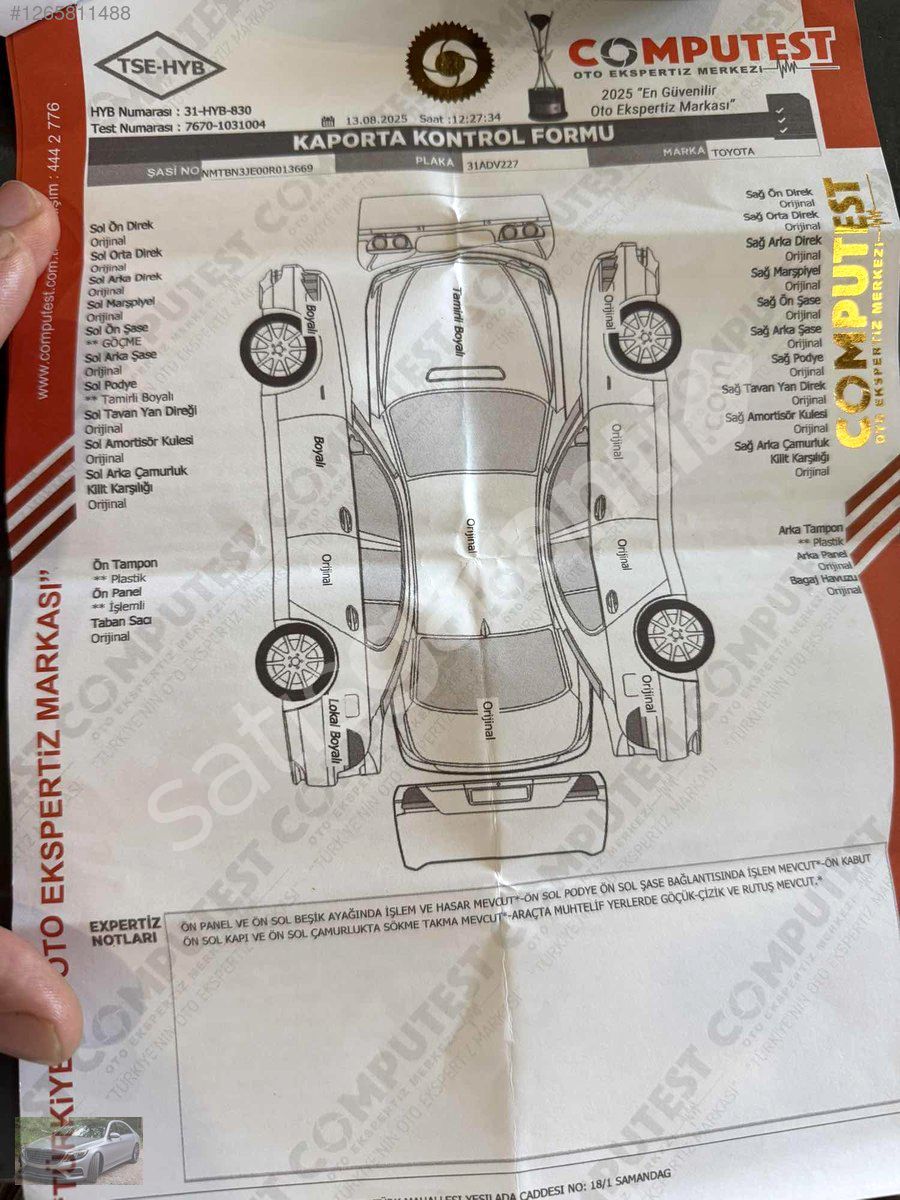 AKDENİZ GÜNEŞ OTOMOTİV,DEN COROLLA 1.4 DİZEL ADVANCE OTOMATİK
