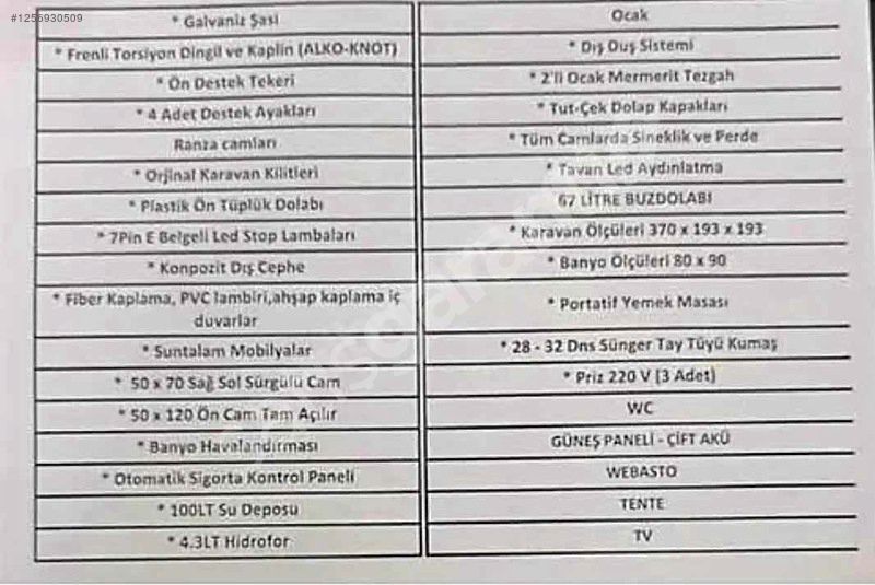 SIFIR KARAVAN ANGORA UMAY 370