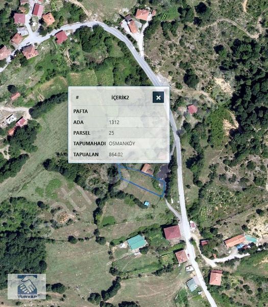 TURYAP'TAN ŞİLE OSMANKÖY DE ASFALT YANI SATILIK ARSA