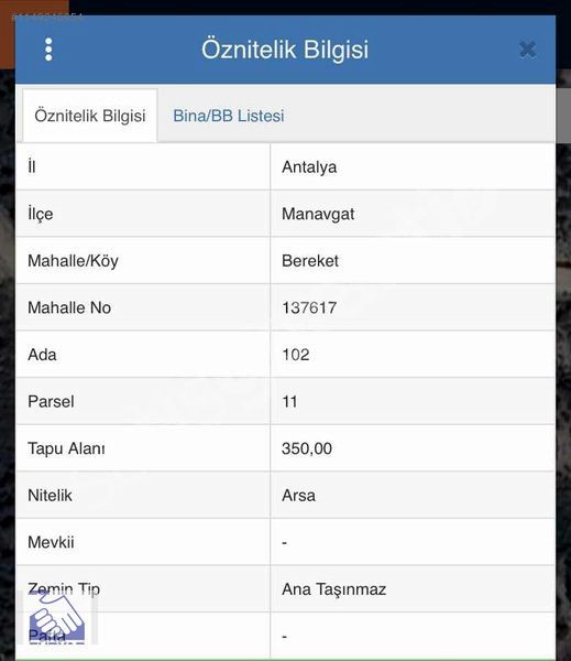 MANAVGAT BEREKET DE EV VE VİLLA YAPIMINA UYGUN SATILIK ARSA