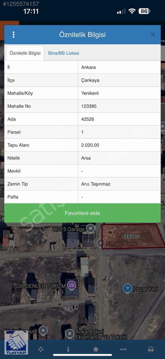 Yaşamkentte Yatırımlık Ticari Arsa Hissesi