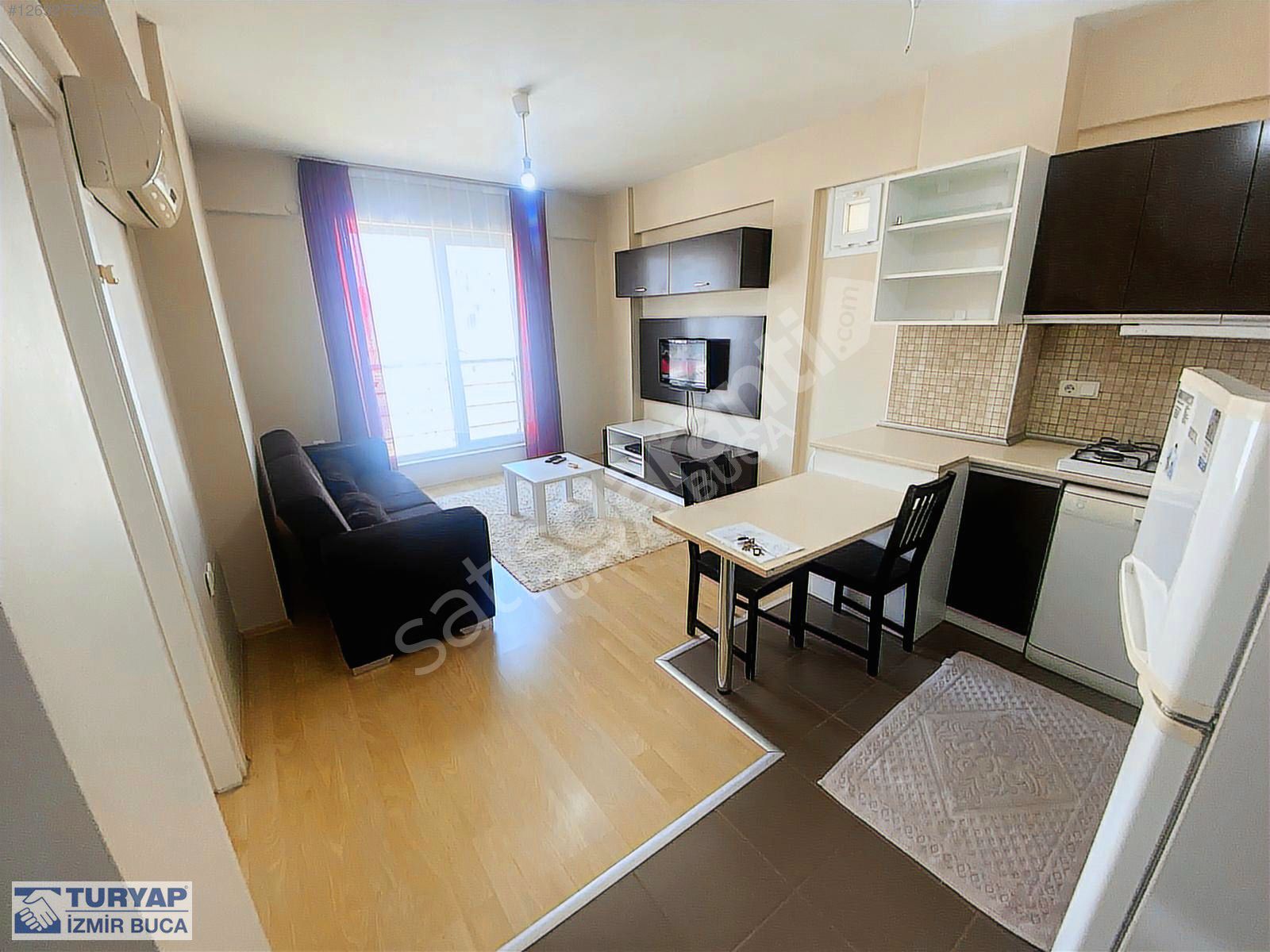 BUCA ATATÜRK MAH.'de SİTE İÇİNDE, FULL EŞYALI KİRALIK 1+1 DAİRE
