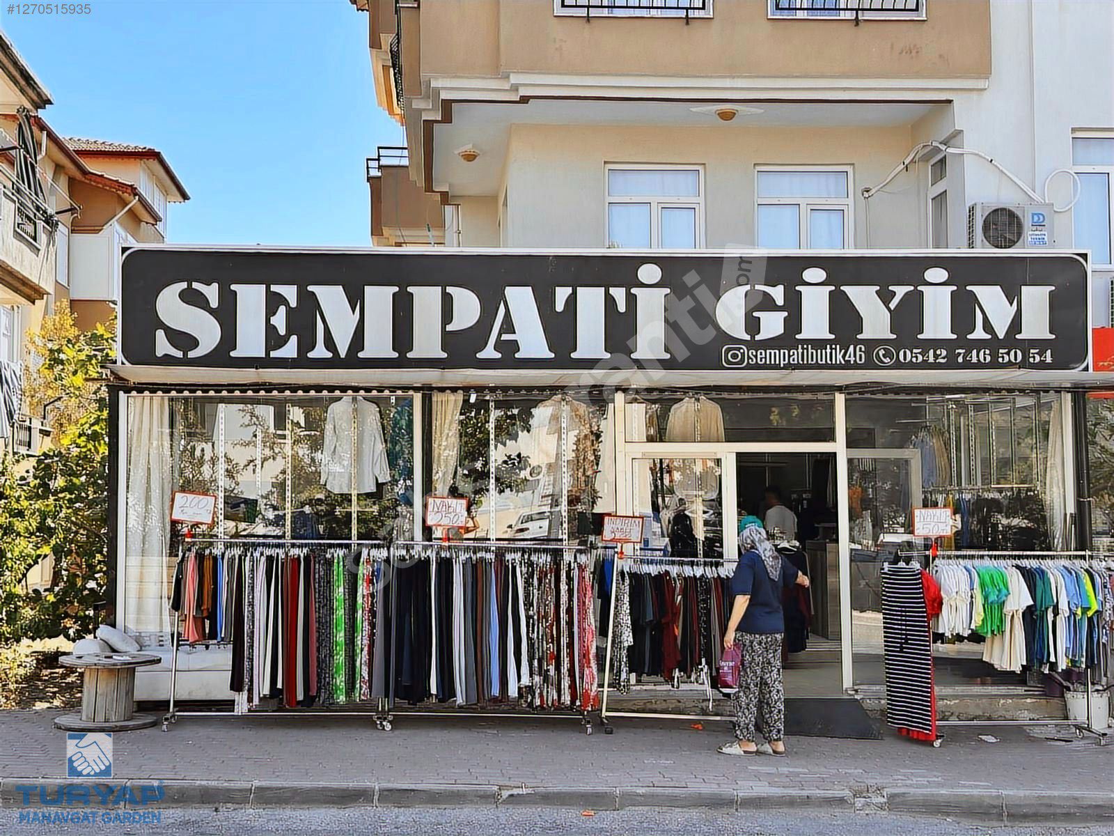MANAVGAT DEVREN KİRALIK BUTİK DÜKKANI TESETTÜR GİYİM