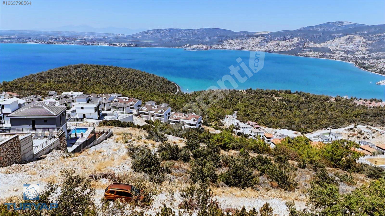 DİDİM AKBÜKTE FULL DENİZ MANZARALI MÜSTAKİL VİLLA İMARLI ARSA
