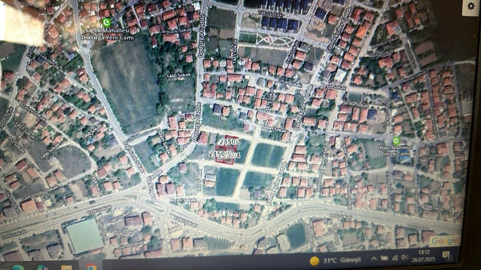 Bolu Merkez Dodurga'da 3 Kat İmarlı Satılık Parseller