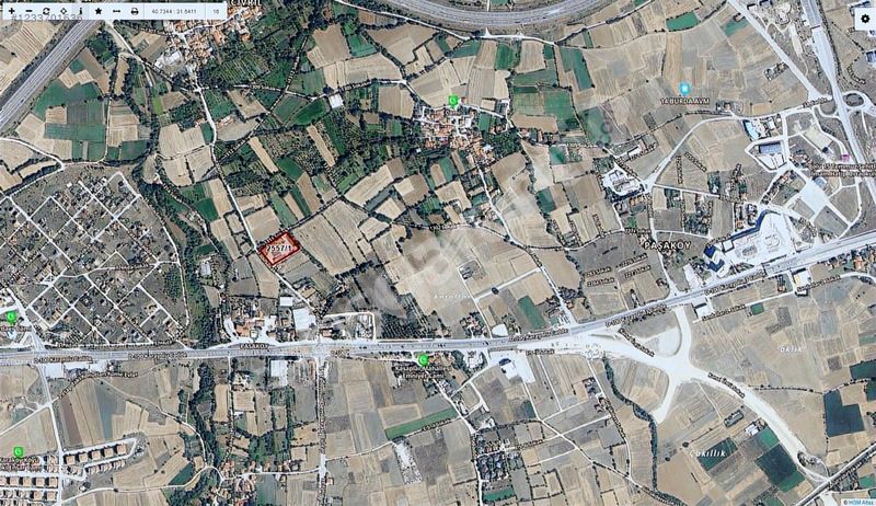 14 Burada Civarı Yatırımlık Ada Şeklinde Satılık Arsa