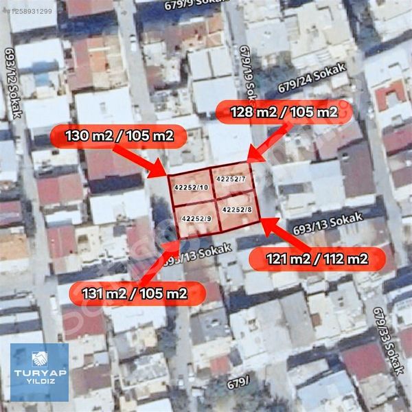 TURYAP'TAN BUCA GÖKSU İZBAN YAKINI SATILIK 4 ADET KÖŞE ARSA
