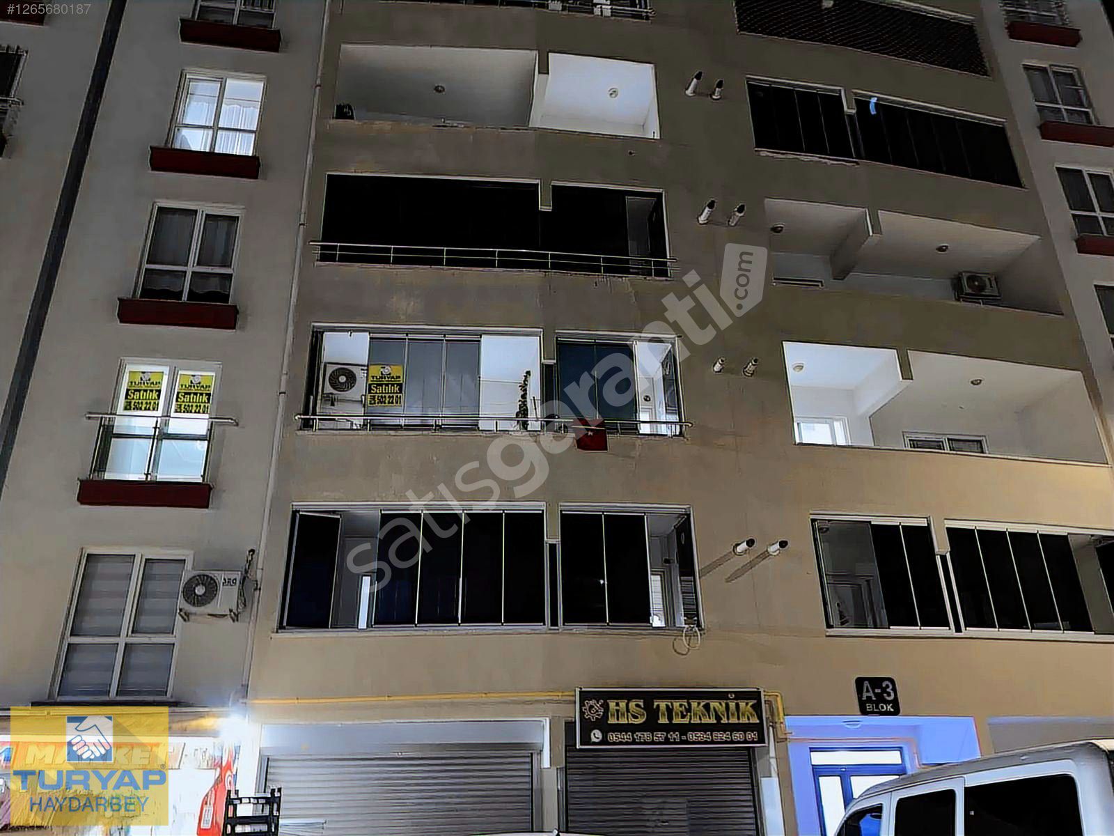 Haydarbey TURYAP'tan Yıldızevler En Ön Blokta Satılık 3+1 Daire