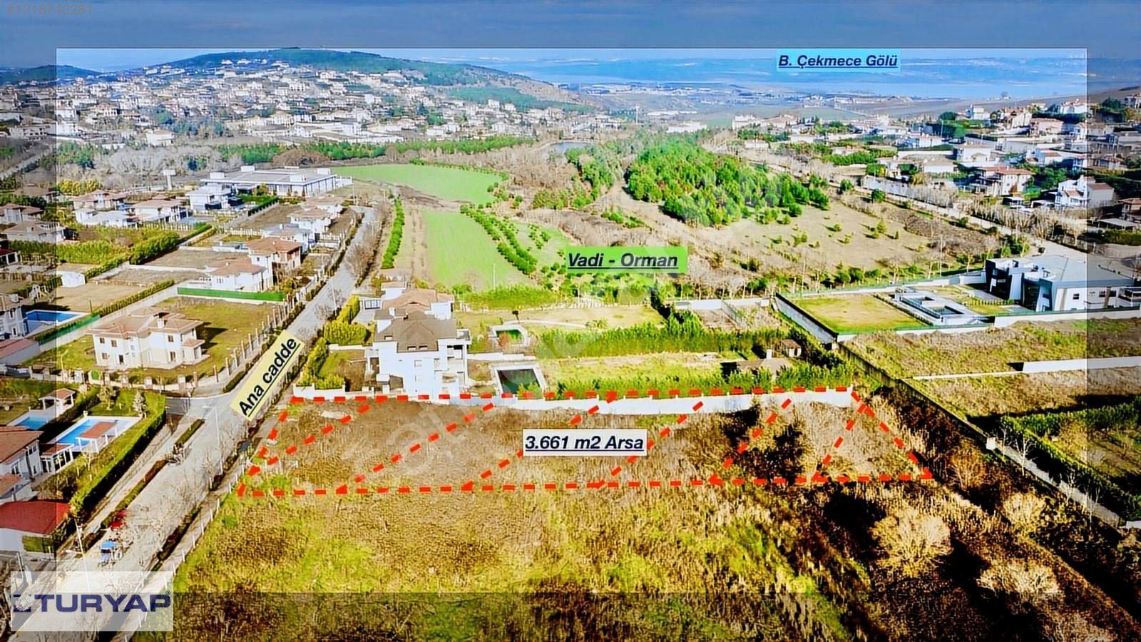 TURYAP'TAN TEPEKENT TAM MERKEZDE 3.661m2 SATILIK VİLLA ARSASI