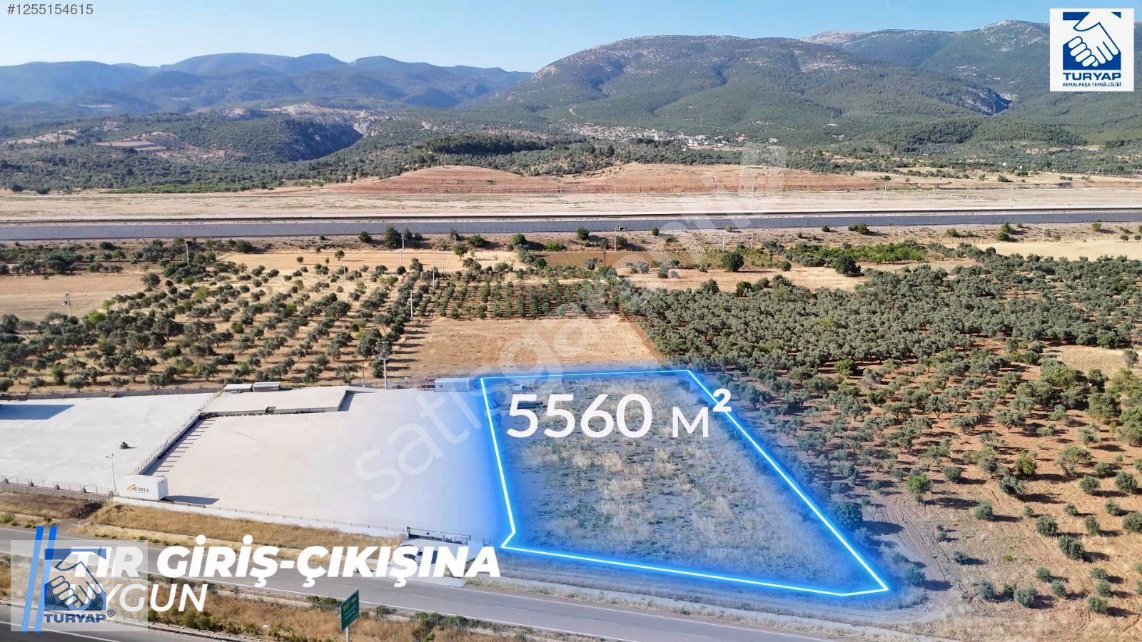 Kemalpaşa Ansızca Otobana Sıfır Depoluk,Tır Garajı Kiralık Arazi