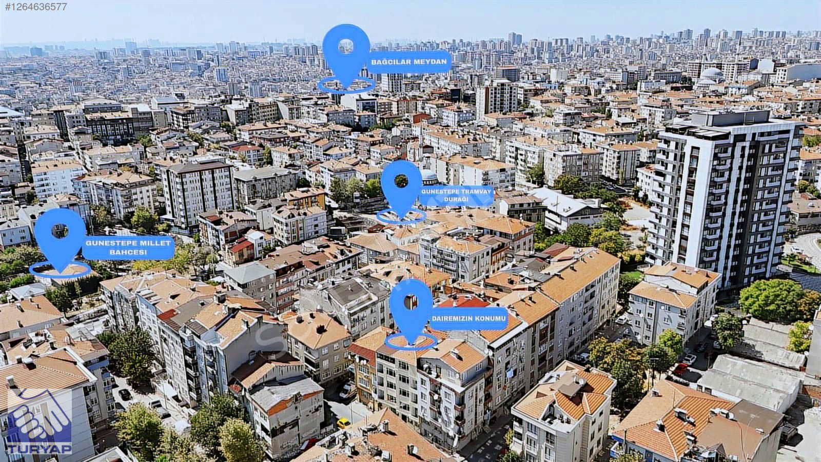 Turyap'tan, Bağcılar Merkez'de, 1+1/60M2, Fırsat Daire!