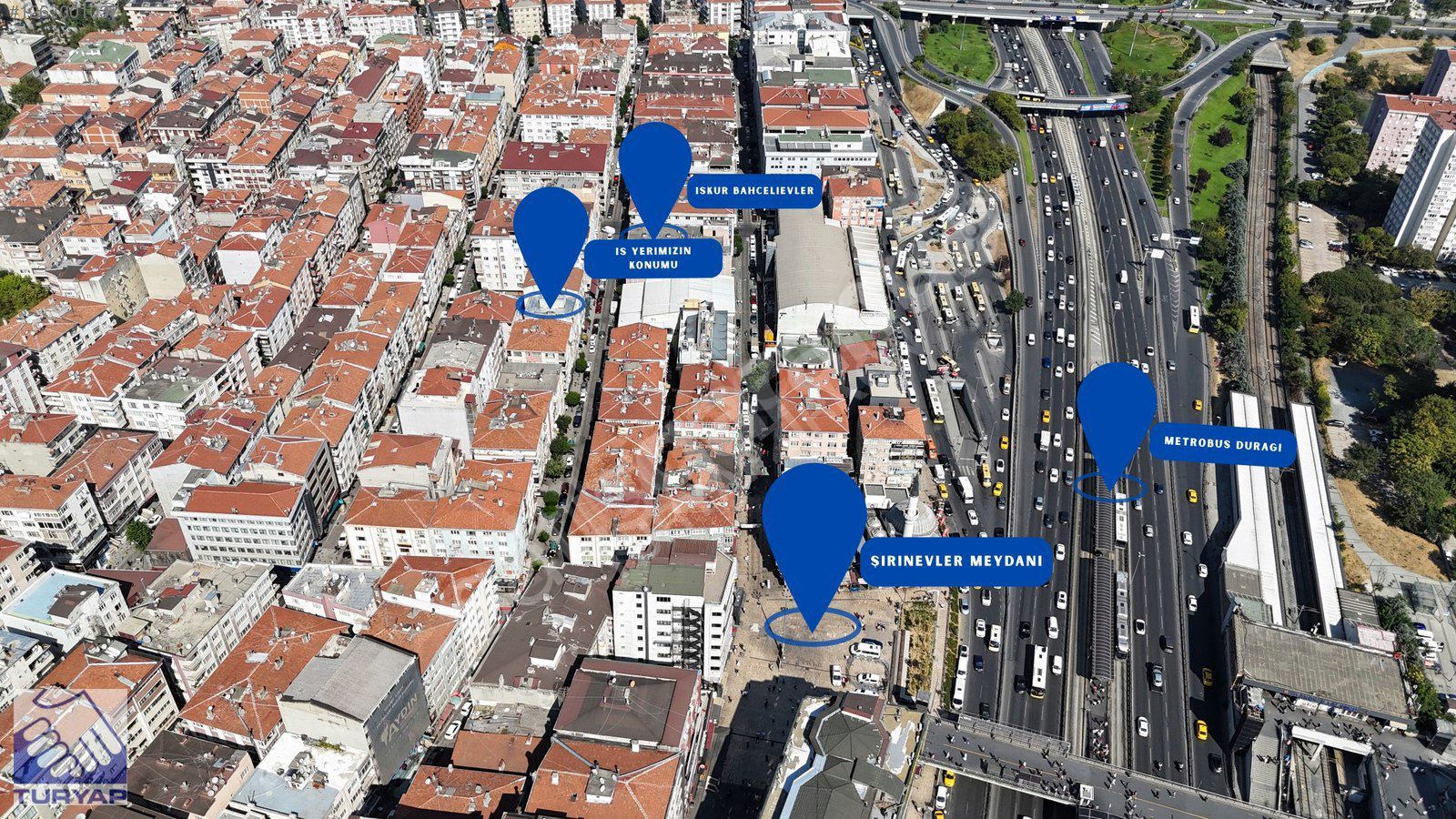 Turyap'tan, Şirinevler Merkezde, 190m2, Düz Ayak, Fırsat Dükkan