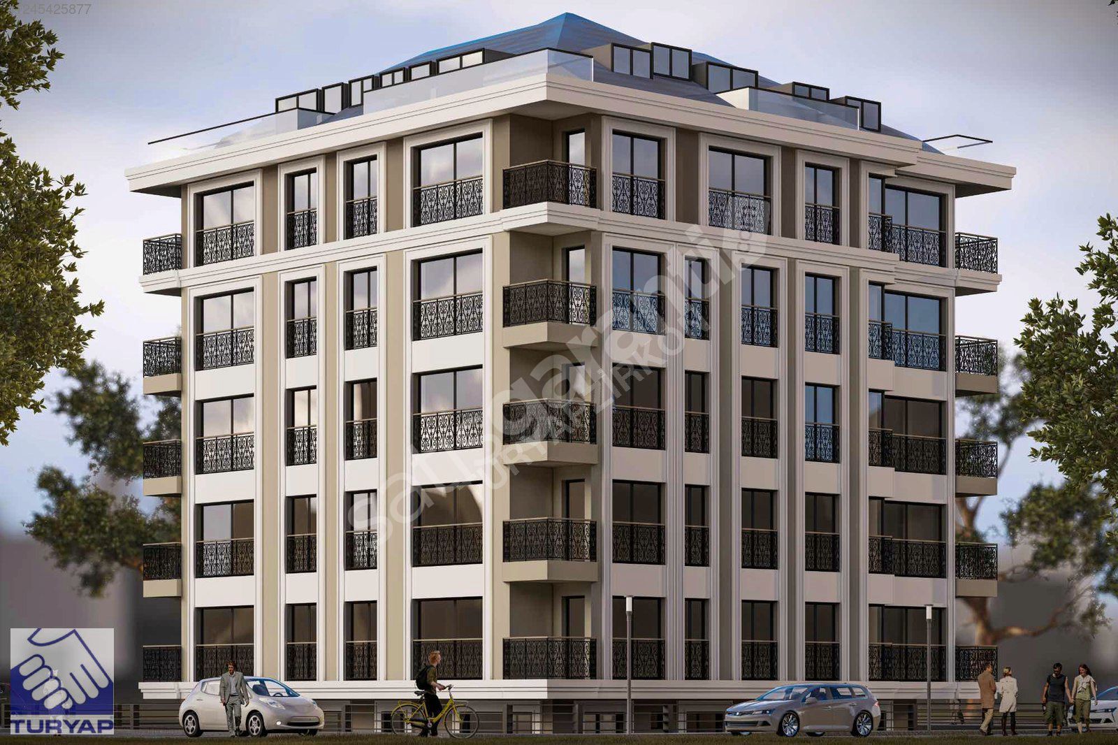 Turyap'tan, Osmaniye'de, Sıfır, 125m2, 3+1, 3.Kat, K.Otoparklı