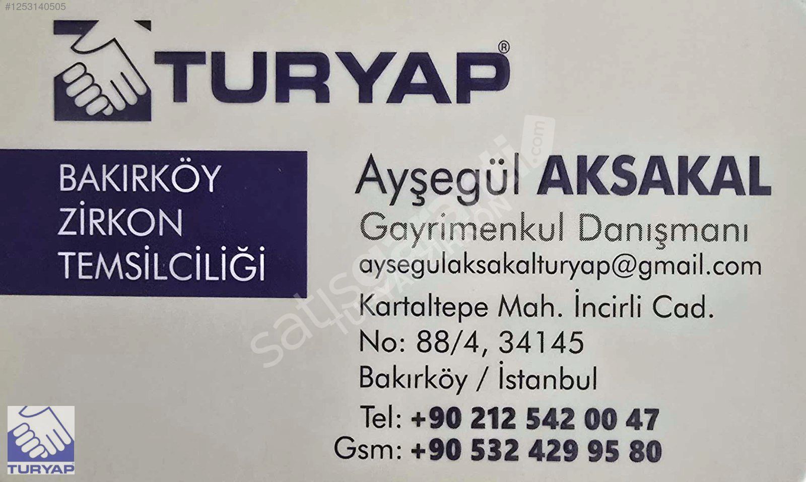 Turyap'tan, Kartaltepe'de,Butik Site'de,137 m2, 3+1, Sıfır,3.Kat