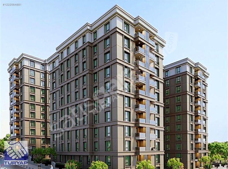 Turyap'tan, Sosyal Tesisli Sitede, Sıfır, 3+1, 135m2, 1.Kat, Lüx