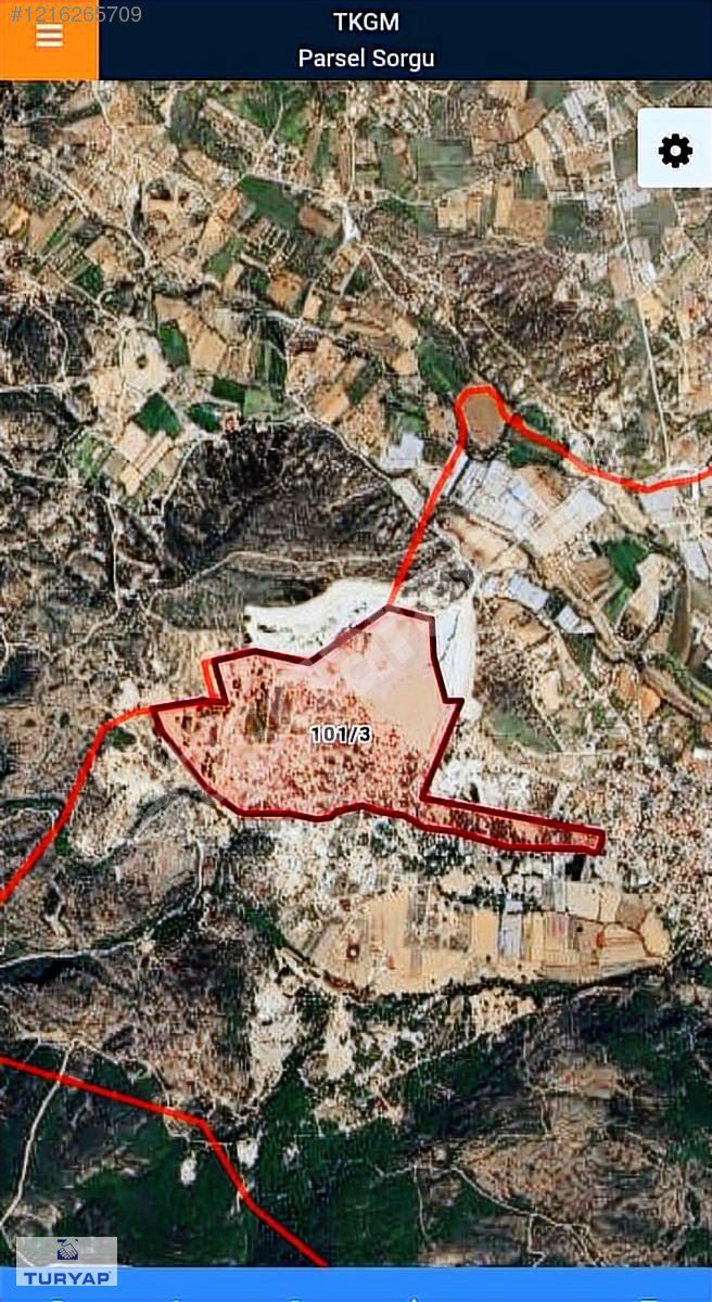 Menderes Küner'de Satılık 1.000 m² Arazi