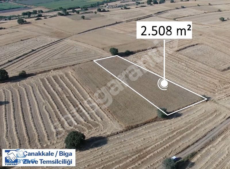 ÇANAKKALE BİGA GÜLEÇKÖY 2.508M2 FIRSAT KONUMDA SATILIK TARLA