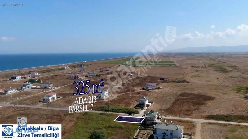 ÇANAKKALE BİGA ÇEŞMEALTI 325 M2 DENİZE YAKIN FIRSAT ARSA