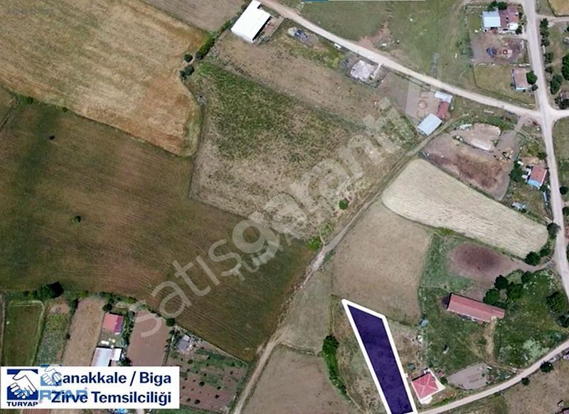 ÇANAKKALE BİGA SARICA KÖYÜNDE 1.030 M² İMARLI ARSA SATILIK